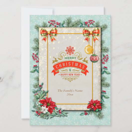 Frohe Weihnachten und glückliches Neues Jahr für L (Vorderseite)