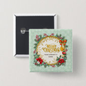 Frohe Weihnachten und glückliches Neues Jahr für L Button (Vorne & Hinten)