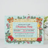 Frohe Weihnachten und glückliches Neues Jahr für L Einladung (Stehend Vorderseite)