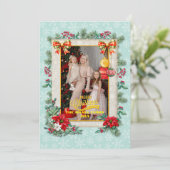 Frohe Weihnachten und glückliches Neues Jahr für L Einladung (Stehend Vorderseite)