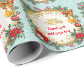 Frohe Weihnachten und glückliches Neues Jahr für L Geschenkpapier (Rolleneckpunkt)