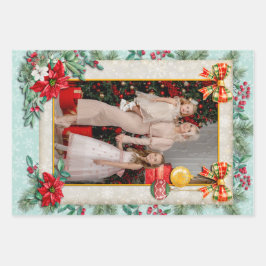 Frohe Weihnachten und glückliches Neues Jahr für L Geschenkpapier Set