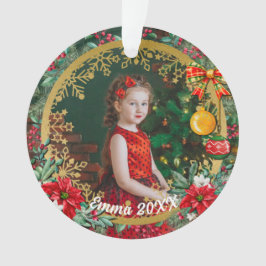 Frohe Weihnachten und glückliches Neues Jahr für L Ornament