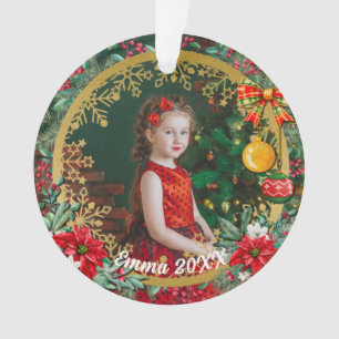 Frohe Weihnachten und glückliches Neues Jahr für L Ornament