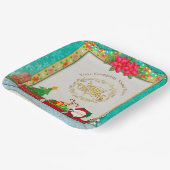 Frohe Weihnachten und glückliches Neues Jahr für L Pappteller (Gewinkelt)