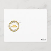 Frohe Weihnachten und glückliches Neues Jahr für L Postkarte (Rückseite)