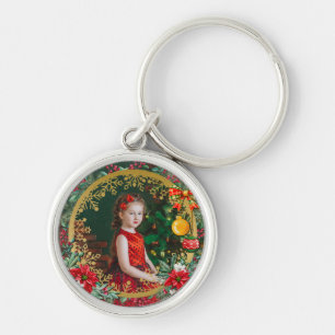 Frohe Weihnachten und glückliches Neues Jahr für L Schlüsselanhänger