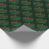 Frohe Weihnachten und glückliches Neues Jahr Geschenkpapier (Ecke)