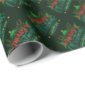 Frohe Weihnachten und glückliches Neues Jahr Geschenkpapier (Rolleneckpunkt)