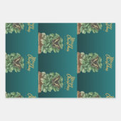 Frohe Weihnachten und glückliches Neues Jahr Geschenkpapier Set (Vorderseite 2)