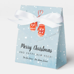 Frohe Weihnachten und glückliches Neues Jahr Geschenkschachtel