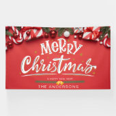 Frohe Weihnachten und glückliches neues Jahr Große Banner (Horizontal)
