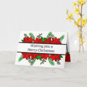 Frohe Weihnachten und glückliches Neues Jahr Karte (Gelbe Blume)