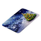 Frohe Weihnachten und glückliches neues Jahr Magnet (Linke Seite)