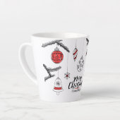 Frohe Weihnachten und glückliches Neues Jahr Milchtasse (Linke Ecke)