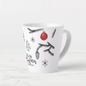 Frohe Weihnachten und glückliches Neues Jahr Milchtasse (Rechte Ecke)