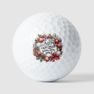 Frohe Weihnachten und glückliches Neues Jahr mit K Golfball