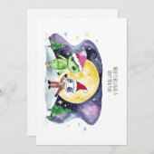 Frohe Weihnachten und glückliches Neues Jahr mit n (Vorne/Hinten)