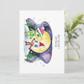 Frohe Weihnachten und glückliches Neues Jahr mit n (Stehend Vorderseite)