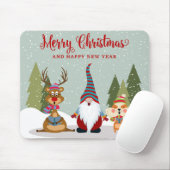 Frohe Weihnachten und glückliches Neues Jahr Mousepad (Mit Mouse)