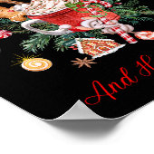 Frohe Weihnachten und glückliches Neues Jahr Poster (Ecke)