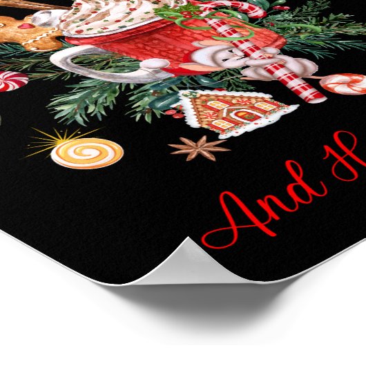 Frohe Weihnachten und glückliches Neues Jahr Poster (Ecke)