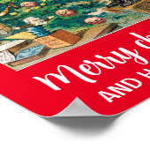 Frohe Weihnachten und glückliches neues Jahr Poster (Ecke)