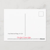 Frohe Weihnachten und glückliches Neues Jahr Postkarte (Rückseite)