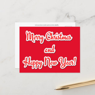 Frohe Weihnachten und glückliches Neues Jahr Postkarte