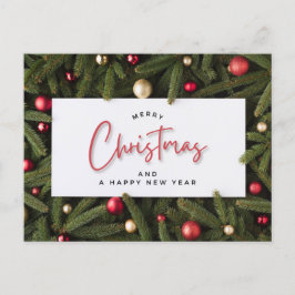 Frohe Weihnachten und glückliches Neues Jahr Postkarte