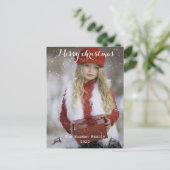 Frohe Weihnachten und glückliches neues Jahr Postkarte (Stehend Vorderseite)