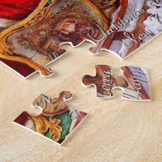 Frohe Weihnachten und glückliches neues Jahr Puzzle (Seite)