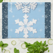 Frohe Weihnachten und glückliches Neues Jahr Rusti Geschirrtuch (Gefaltet)