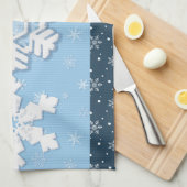 Frohe Weihnachten und glückliches Neues Jahr Rusti Geschirrtuch (Viertel Falte)