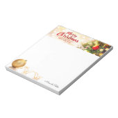 Frohe Weihnachten und glückliches Neues Jahr und G Notizblock (Rotiert)