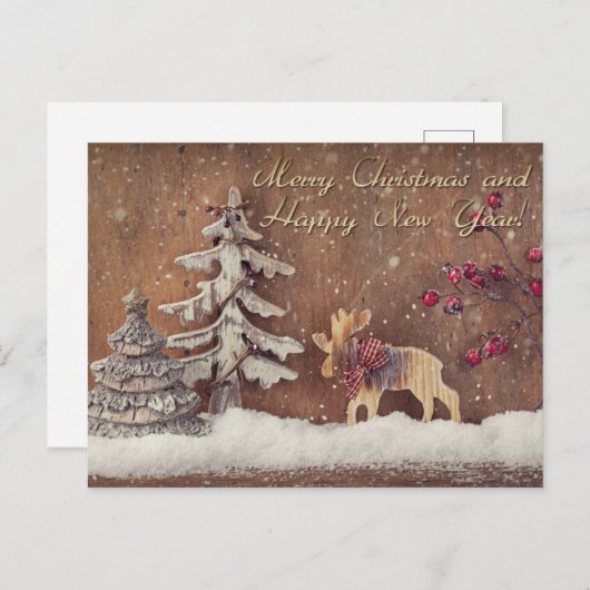 frohe Weihnachten und guten Rutsch ins Neue Jahr (Vorne/Hinten)