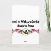 Frohe Weihnachten und guten Rutsch ins Neue Jahr (Rückseite)