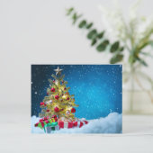 frohe Weihnachten und guten Rutsch ins Neue Jahr (Stehend Vorderseite)