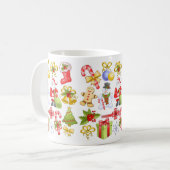 frohe Weihnachten und guten Rutsch ins Neue Jahr Kaffeetasse (Vorderseite Links)