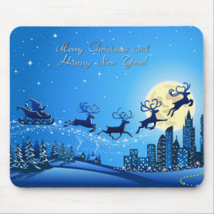 frohe Weihnachten und guten Rutsch ins Neue Jahr Mousepad