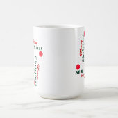 Frohe Weihnachten und hangende Ornamente Verwandlungstasse (Zentrum)