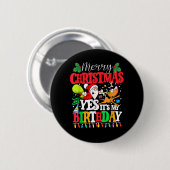 Frohe Weihnachten und ja, das ist mein Weihnachtsj Button (Vorne & Hinten)