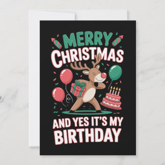 Frohe Weihnachten und ja, es ist mein Geburtstag R Einladung