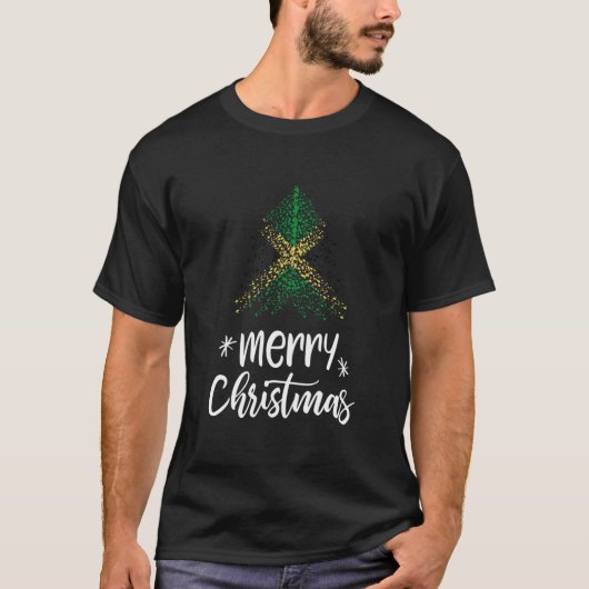 Frohe Weihnachten und Jamaika-T - Shirt (Vorderseite)