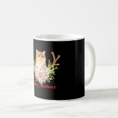 Frohe Weihnachten und Katze Kaffeetasse (VorderseiteRechts)