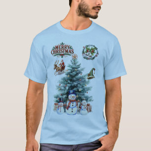 Frohe Weihnachten und lassen Sie es schneien T-Shirt