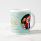 Frohe Weihnachten und Liebe Sie Oma | Zwei Fotos Jumbo-Tasse (Vorderseite Rechts)