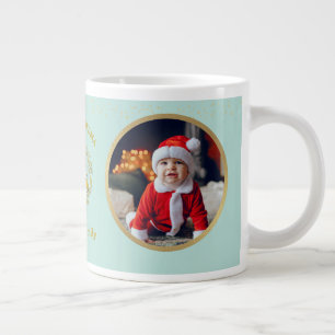 Frohe Weihnachten und Liebe Sie Oma   Zwei Fotos Jumbo-Tasse