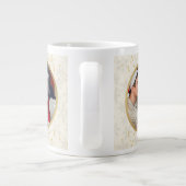 Frohe Weihnachten und Liebe Sie Oma | Zwei Fotos Jumbo-Tasse (Rückseite)