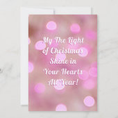 Frohe Weihnachten und Name, Niedlicher Hund oder I Einladung (Rückseite)